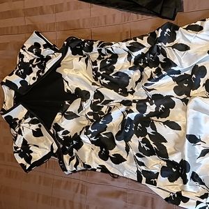 Le chateau black and white dress